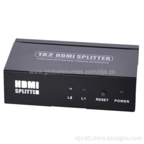HDMI 1 x 2 Splitter, Supports 3D/1080i/p Resolution/Easy to Use and Best Price/CE/FCC Certified